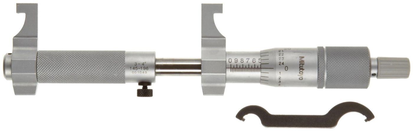 Mitutoyo 3 - 4 In Mechanical Micrometers - Inside Micrometer  (145-196)