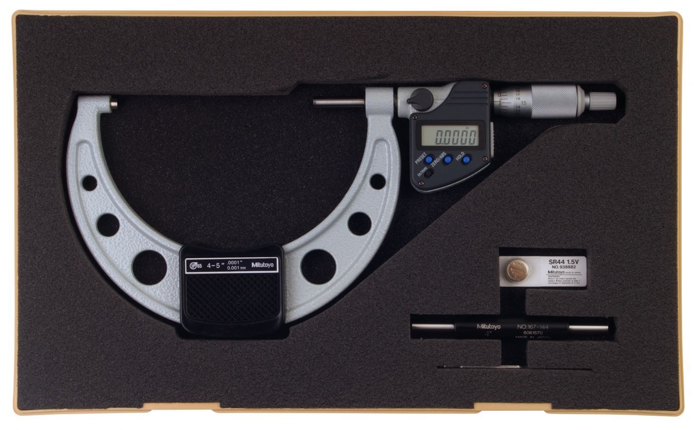 Mitutoyo 4 - 5 In/101.6 - 127mm Digimatic Micrometer - Micrometer (293-350-30)