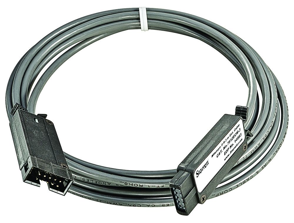 STARRETT 7612ECM-3 Gage Extension Cable - 3 Meter for Data Multiplexers (7612ECM-3)