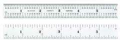 STARRETT 1604R-6 Spring-Tempered Steel Rules with Inch Graduations (1604R-6)