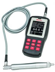 STARRETT 3821 Ultrasonic Portable Hardness Tester w/2kgf Probe, for Surfaces with Ra Below 200in, Rockwell C, B, A; Brinell; Vickers; Leeb and More (3821)