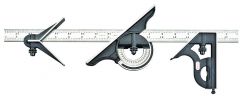 STARRETT 435-18-4R 18" Combination Set with Square, Center and Reversible Protractor Head and Blade (435-18-4R)