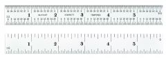 STARRETT 604R-6 Spring-Tempered Steel Rules with Inch Graduations (604R-6)