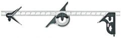 STARRETT 9-24-4R 24" Combination Set with Square, Center and Non-reversible Protractor Head and Blade (9-24-4R)