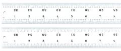 STARRETT C416R-36 Heavy Spring Tempered Steel Rule with Inch Graduations (C416R-36)