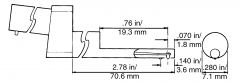 MAHR SMALL BORE PROBE FOR POCKETSURF, EGH-1027 (2008015)