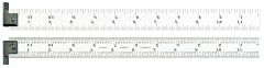 STARRETT H604R-12 Spring Tempered Steel Rule with Inch Graduations (H604R-12)