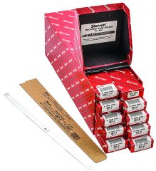 STARRETT S667D Thickness Gage or Feeler Stock Bulk Assortment, 108 pieces, 1/2" x 12",  Nine Thicknesses from .0015" to .015" Thick (S667D)